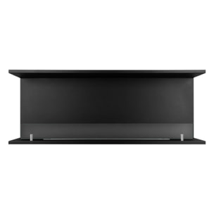 Trevi 120 - Camino a Bioetanolo da Incasso Trifacciale 120x45x24,5 cm con Bruciatore 1,25lt in Acciaio