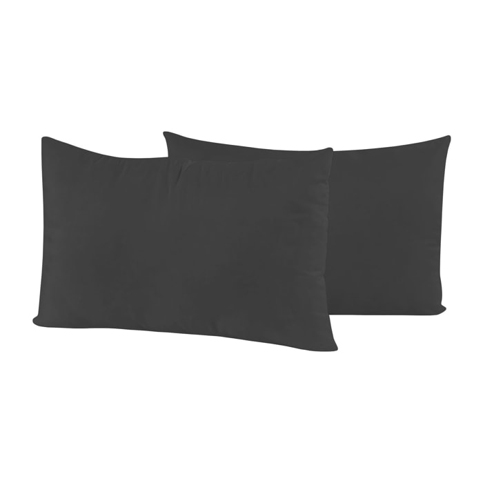 COPPIA FEDERE ELEGANT, 100% Microfibra - FUMO