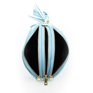 Aliminusa bolso bandolera Mujer. Piel auténtica Gamuza Lacada.