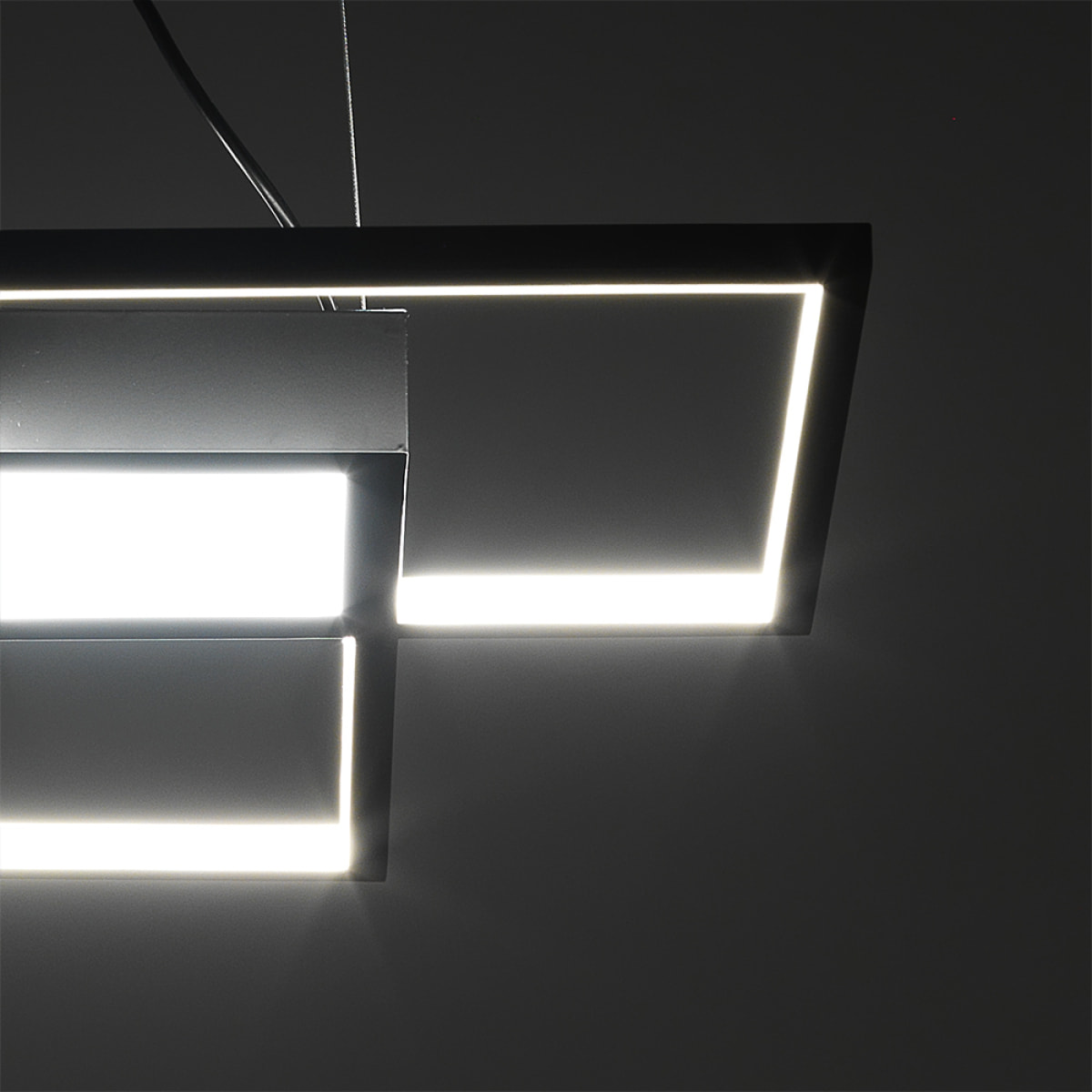 Oresteluchetta Lampadario RHOS BLACK Nero