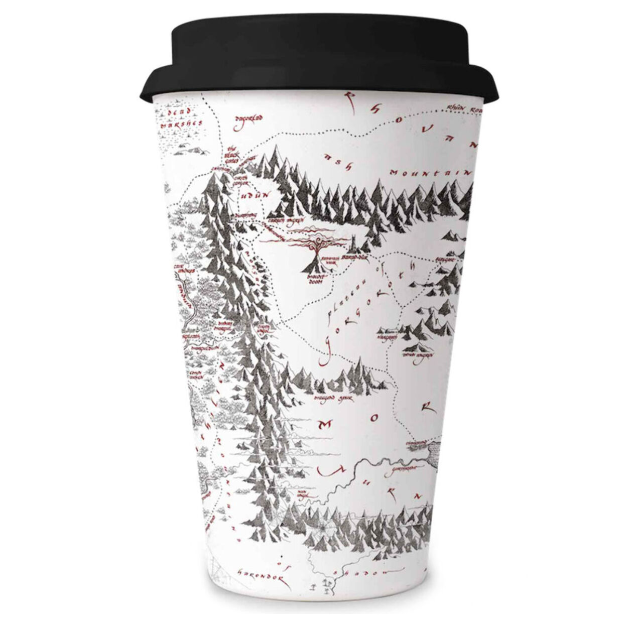 The Il Signore Degli Anelli Mordor Map Tazza Da Viaggio Sd Toys