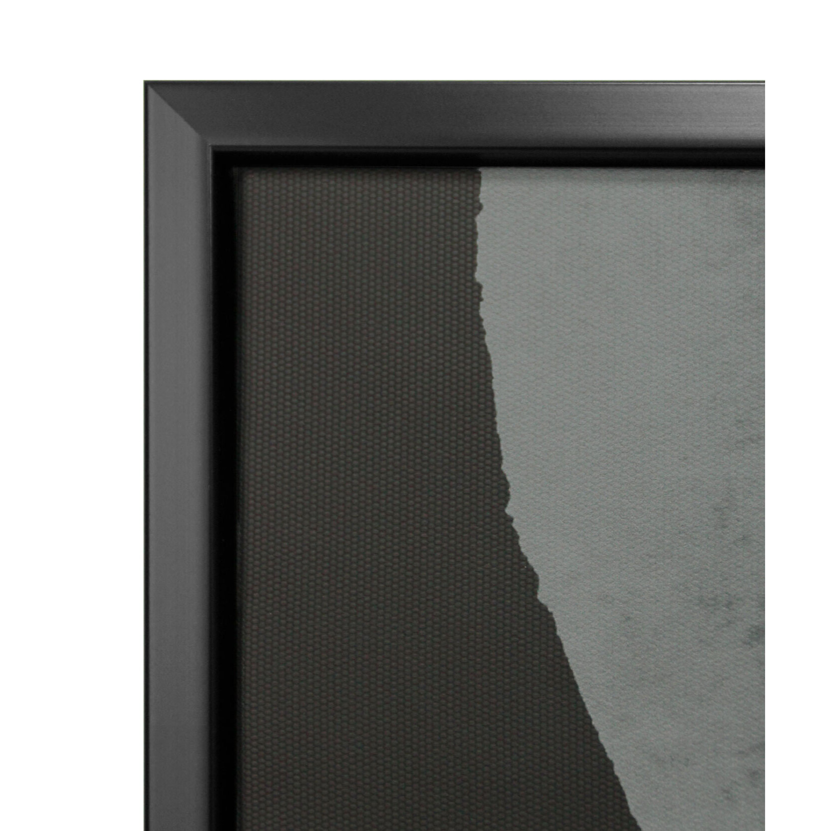 Cuadro Bérgamo poliéster círculos negro-blanco-dorado 92x62x4 cm
