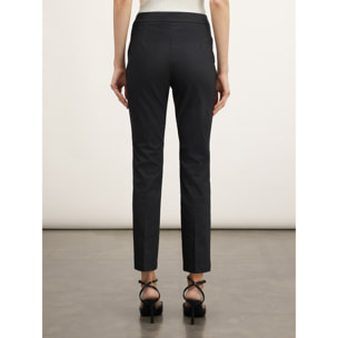 Motivi - Pantalones regular de cintura alta - Negro