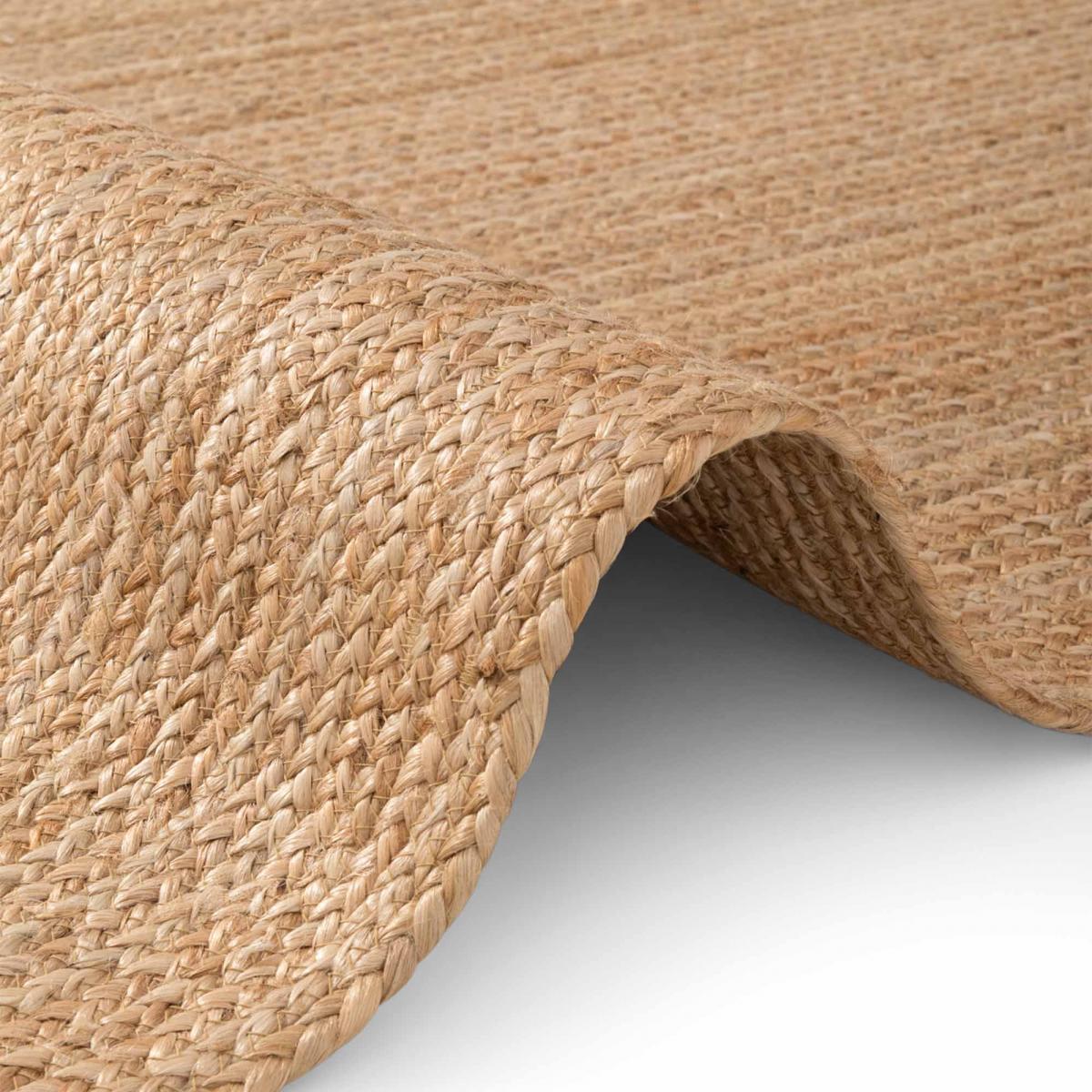 Tapis salon motif simple, veik tissé main, design chaleureux