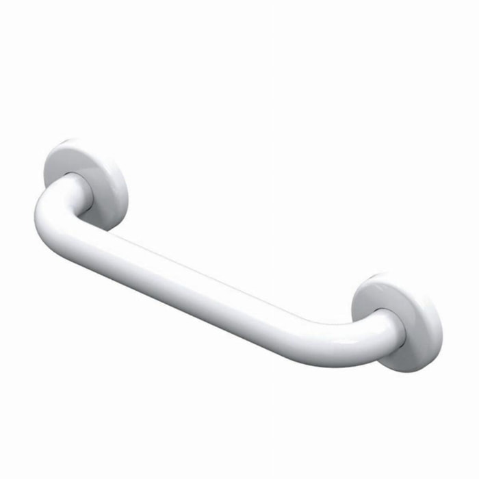 Barre d'appui inox 300 mm AKW recouvert d'époxy blanc - 01240WH-LS