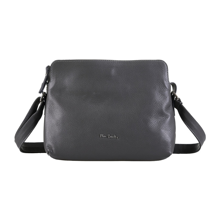 Borsa a tracolla da donna Made in Italy - Modello Aralia Lux - 100% pelle - 30.0 x 23.0 x 13.0 cm