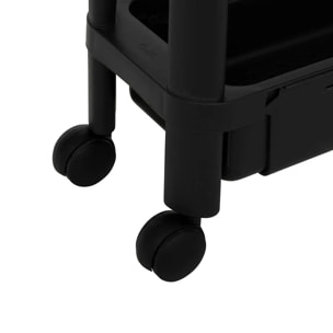 Desserte extensible 4 niveaux noir