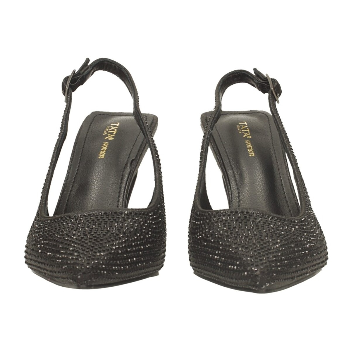 Décolleté sling back Donna Tata Italia Nero