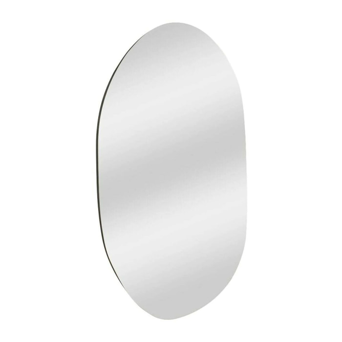 Specchio Nerina, Specchiera, Articolo d'arredo a muro, Decorazione con specchio, 52x2h89 cm, Nero