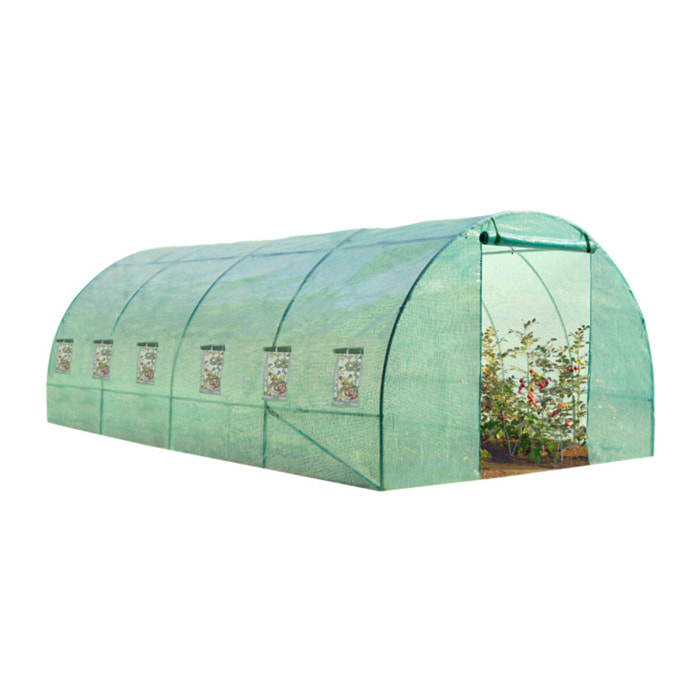 Serre 18m² verte - gamme maraichère