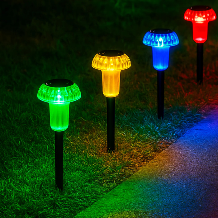 4 Balise solaire champignon MUSHY H24CM