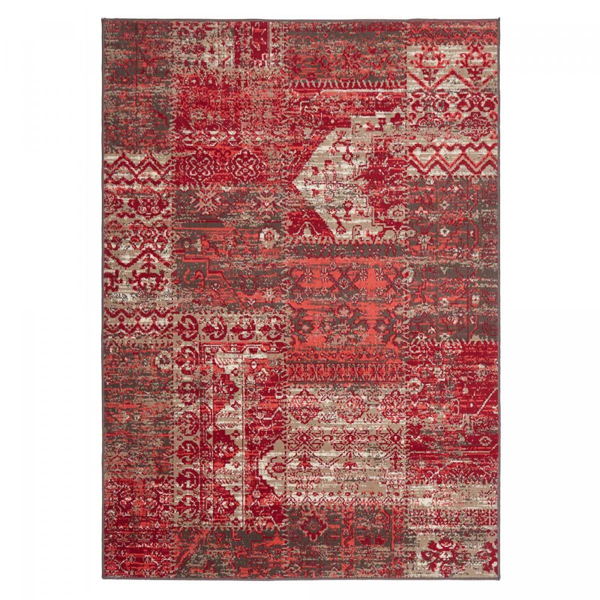 Tapis salon et chambre tissé motif ethnique LADI