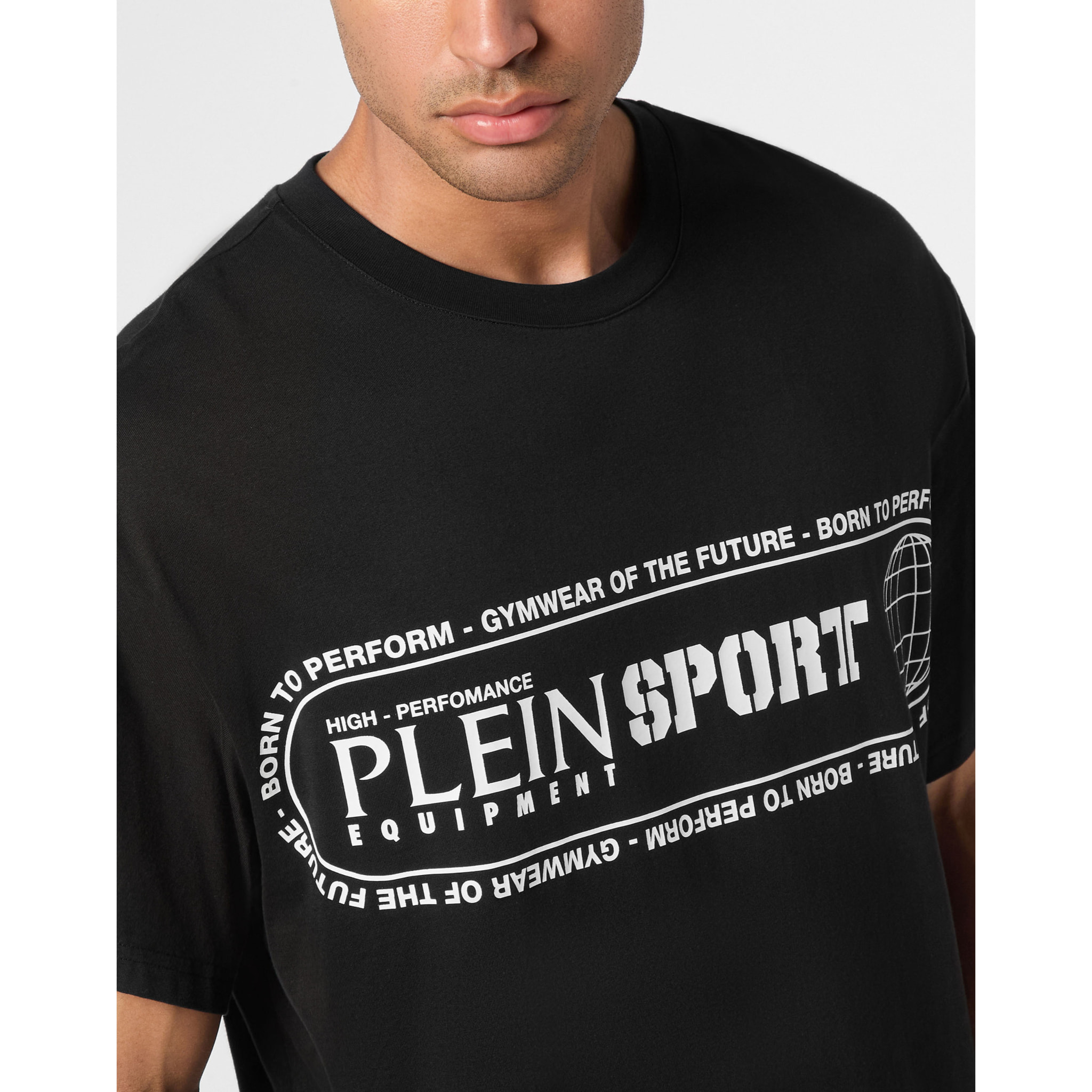 PLEIN SPORT Camiseta Cuello Redondo Ss LOGO