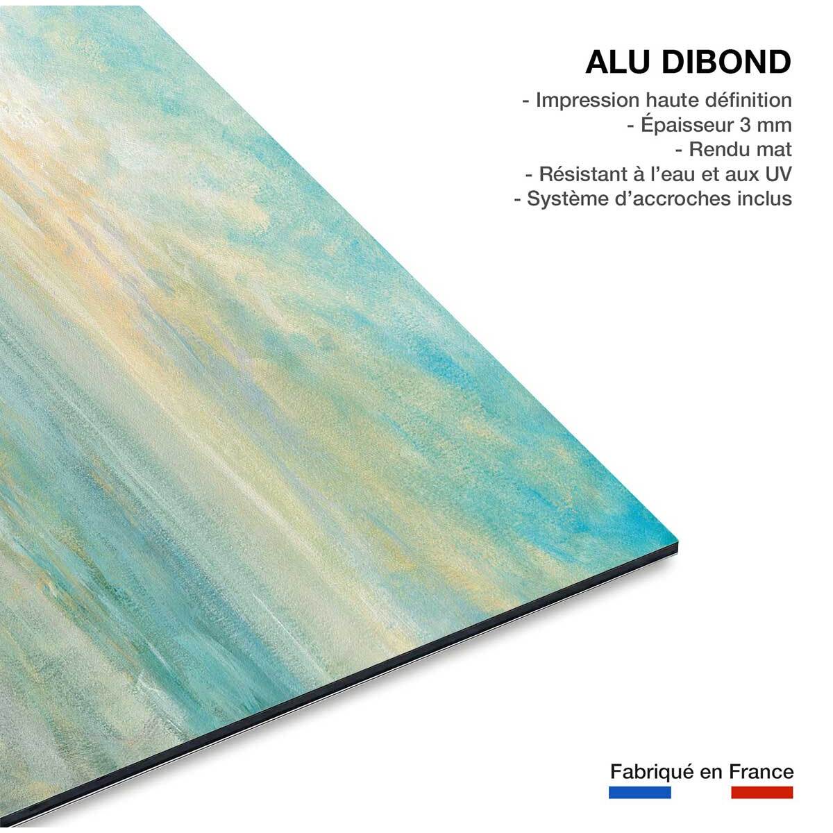 Tableau moderne soleil sur l'azur Tableau alu Dibond