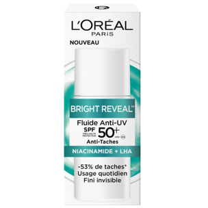 L'Oréal Paris Bright Reveal Fluide Anti-UV SPF50+ Anti-Taches Niacinamide 50ml