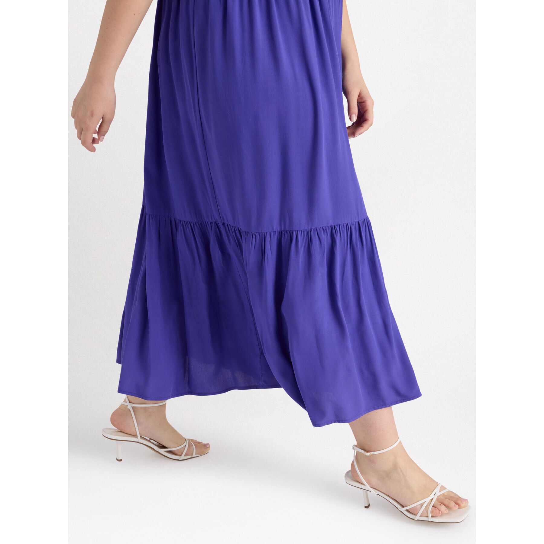 Fiorella Rubino - Vestido largo de viscosa LENZING™ ECOVERO™ - Violeta