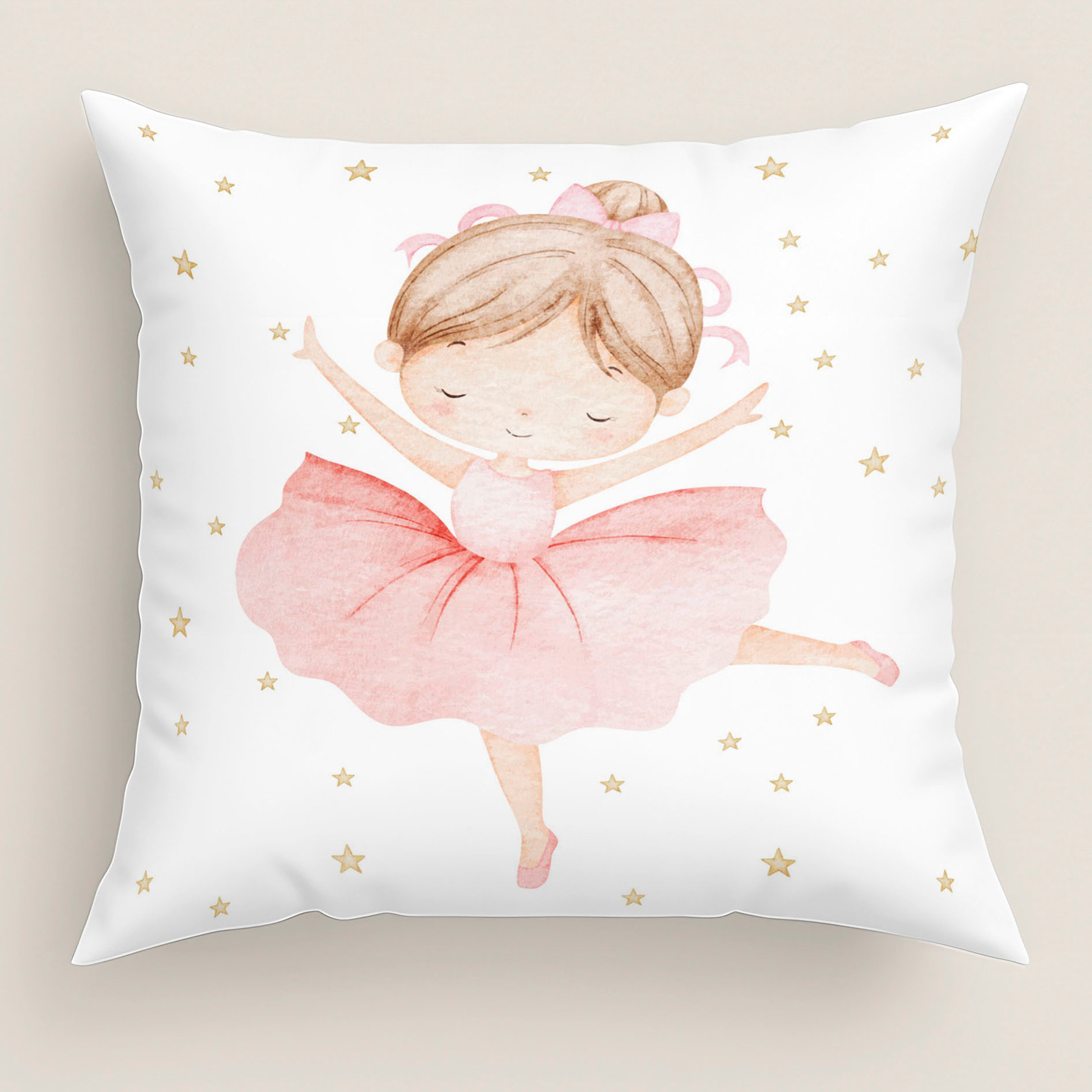 Cool Kids - Funda de Cojín Estampado - Con Cremallera - Sin relleno - 100% Algodón - Ballet