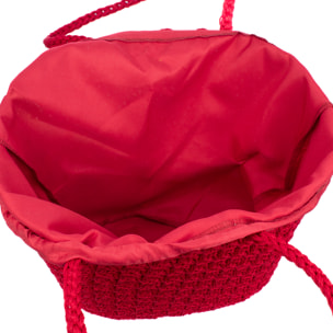 Basentello Bolso de hombro Mujer. Fabricaco en algodón tejido artesanal a mano.