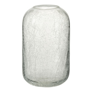 J-Line bougeoir Craquele - verre - transparent - small