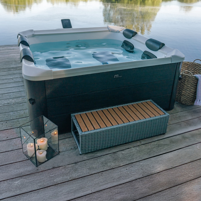 Spa rigide connecté carré 160cm OSLO - 6 places