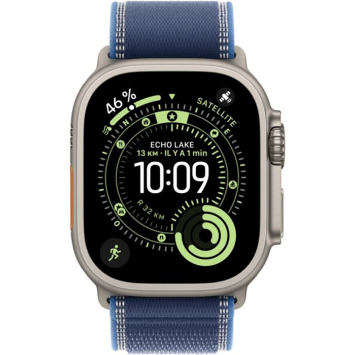 Montre connectée APPLE WATCH 49mm Tit Nat / Trail Bleu Ultra 3 S/M Ce
