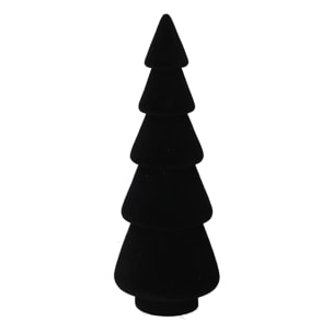 Albero in legno e velluto nero cmø9h25