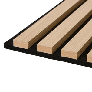 Lot de 3 panneaux décoratifs Colva beige fond noir 30x30cm