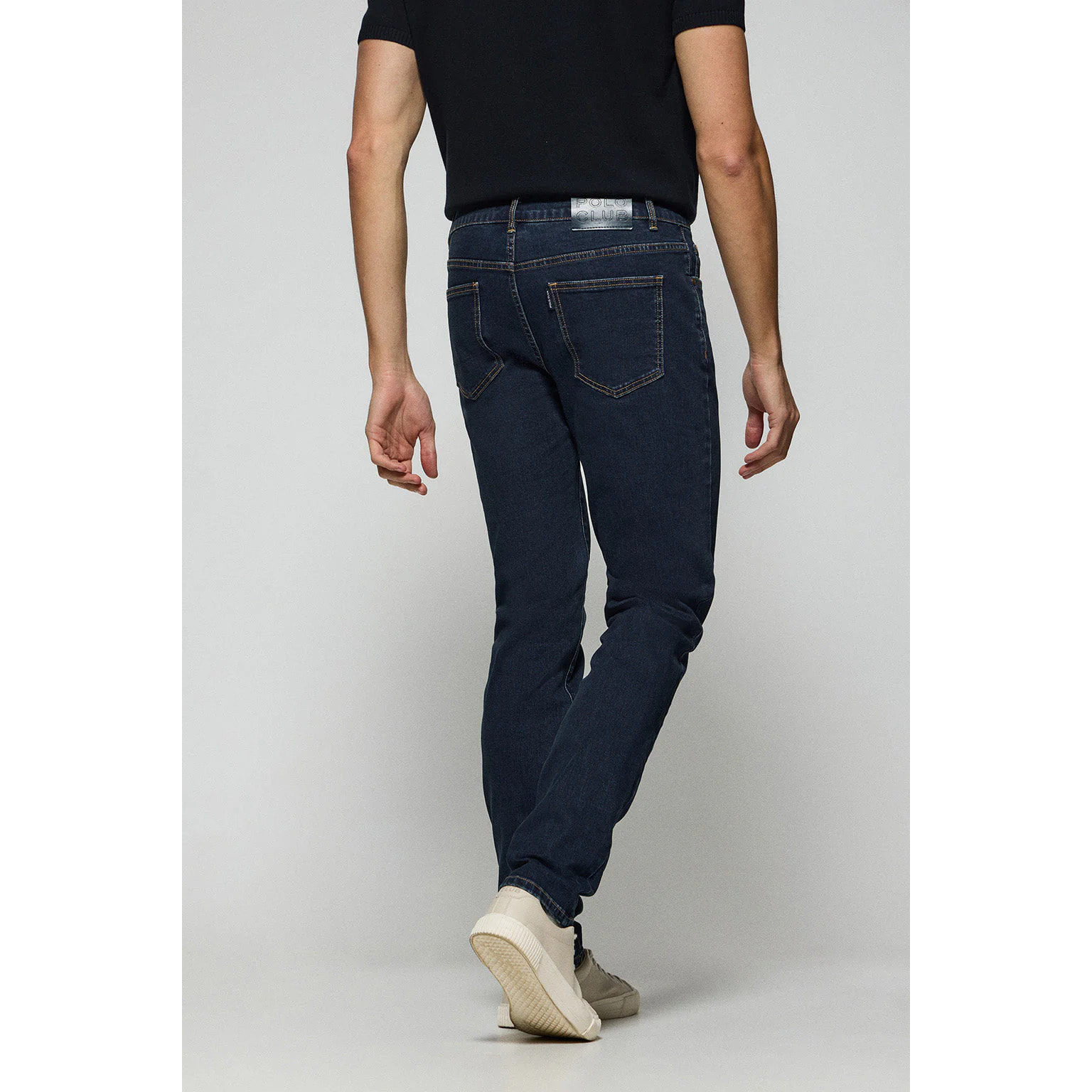 Jeans Tate blu indaco con particolari Polo Club