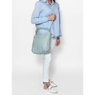 Borsa a spalla da donna - Modello Umbria - Vera pelle - 31.0 x 26.0 x 12.0 cm