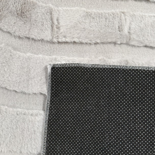 ALASKA - Tapis doux à motif arc gris