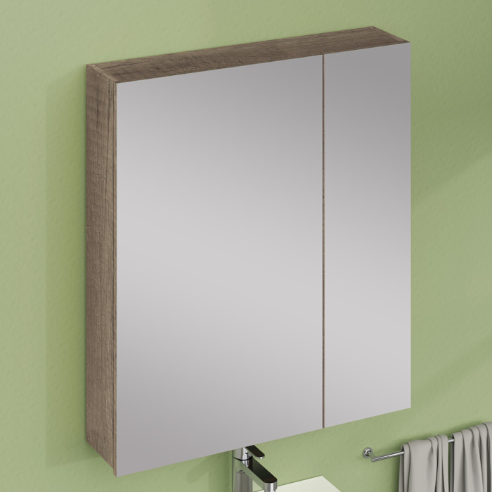 ARMOIRE DE TOILETTE, Alday, 70cm, Bois Nebraska