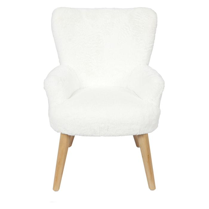 FAUTEUIL HELSINKI ENFANT IMITATION FOURRURE M1