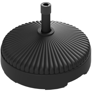 Pied de parasol design rond dia.55 x 30 cm - lestage eau sable - HDPE noir