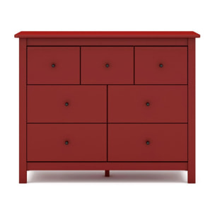 Cómoda Sail 7 cajones Crimson Red