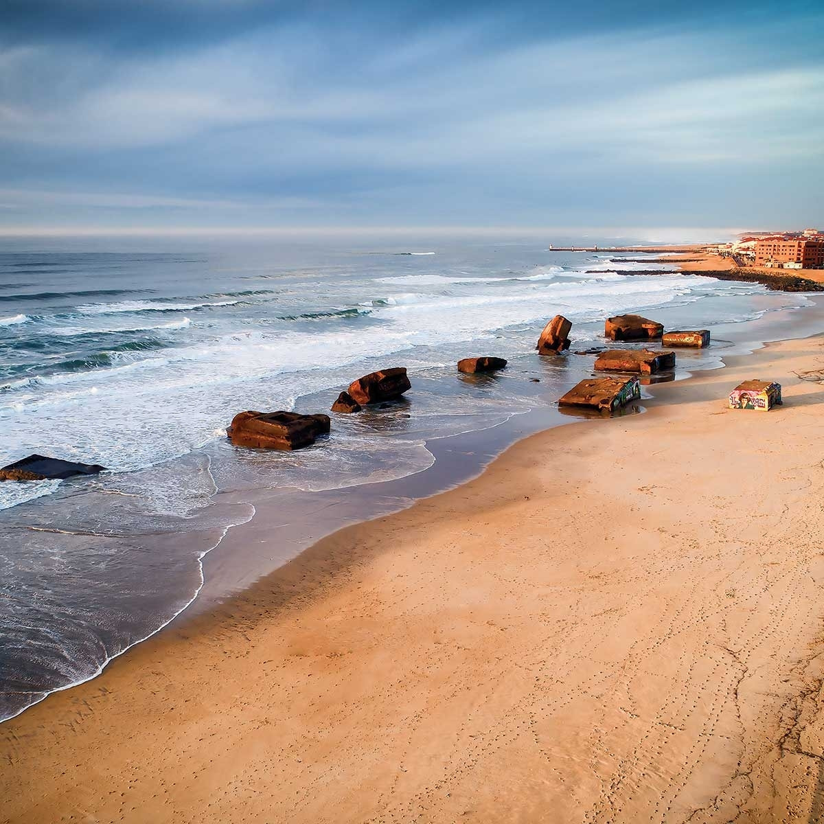 Affiche capbreton sud blocos vue du ciel Affiche seule