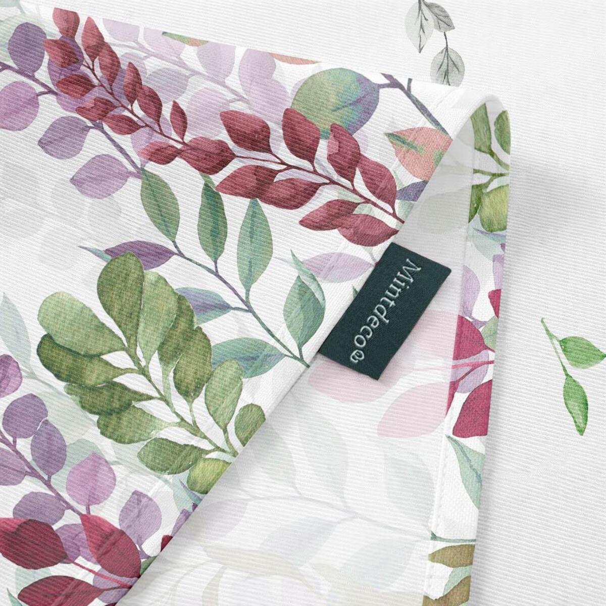 Nappe anti-taches BLOOM LAVANDE - coton mélangé