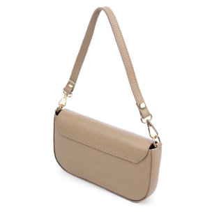 Bellizzi Bolso de hombro Mujer. Piel auténtica Dollaro