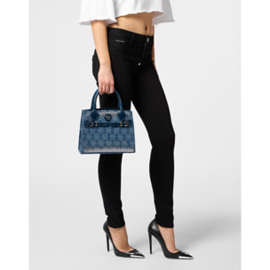 PHILIPP PLEIN Small Shopper Bag Monogram Strass