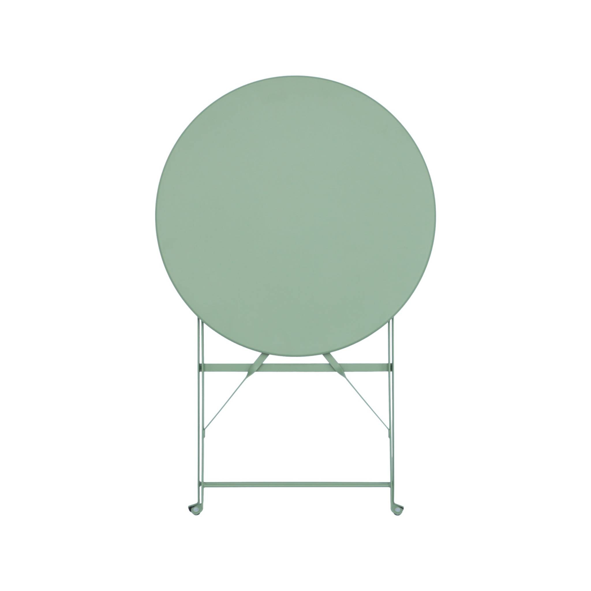 Table de jardin bistrot ronde Ø60cm pliable en acier thermolaqué