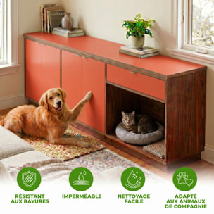 Rouleau adhésif décoratif Vinyle au Mètre - Rouge coquelicot - Sticker Lavable Imperméable Mur Cuisine Meubles