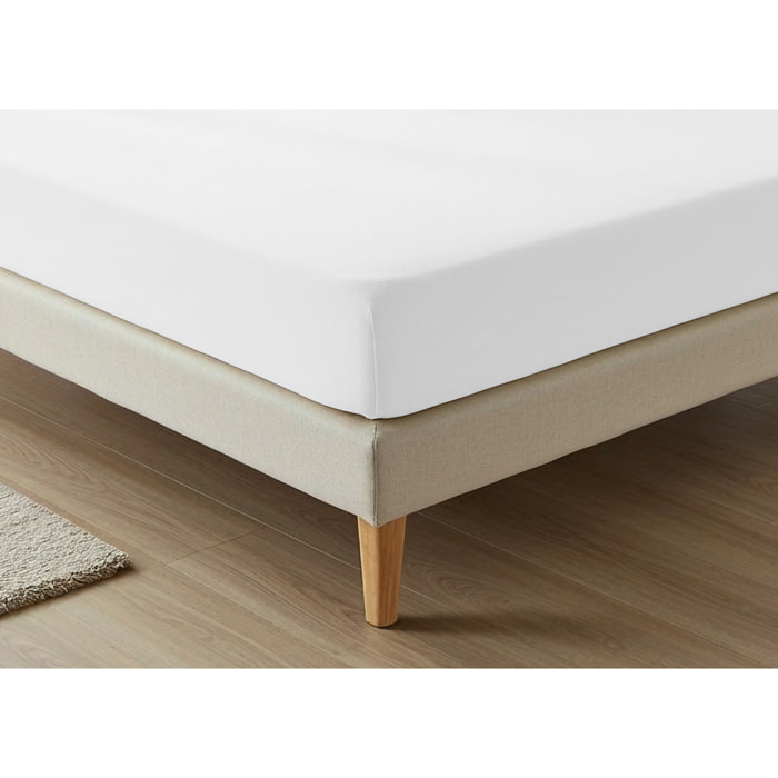 Lenzuolo Sotto Con Angoli No Stiro Tinta Unita Francesca Bianco