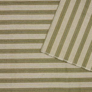 Tapis Groove 170x120cm rayé vert
