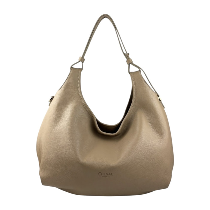 Borsa a spalla Cheval Firenze Malaga A/S Taupe Chiaro