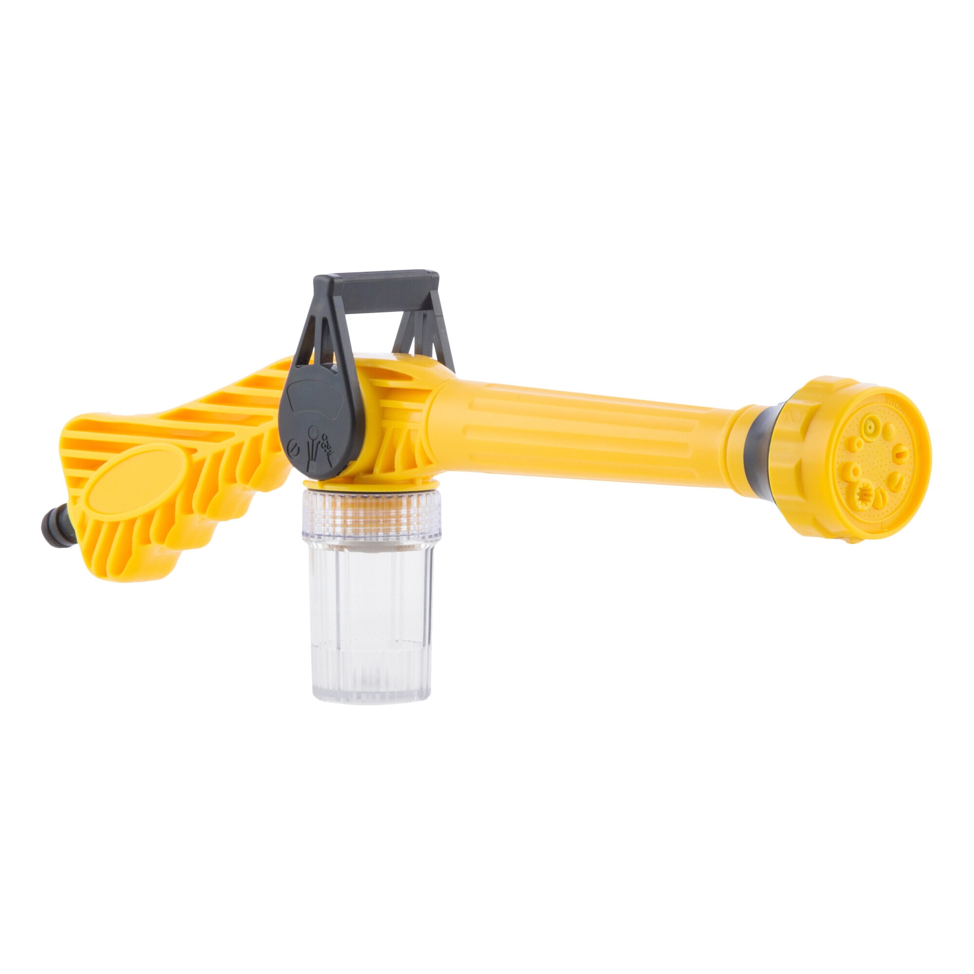 Pistola ad acqua a pressione con 8 in 1 serbatoio InnovaGoods - giallo - 41 x 15 x 5,5 cm