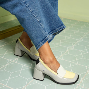 Zapatos con tacón 1705 NAPPA SHINNY MULTI-BLACK/ VERONA color Multi black