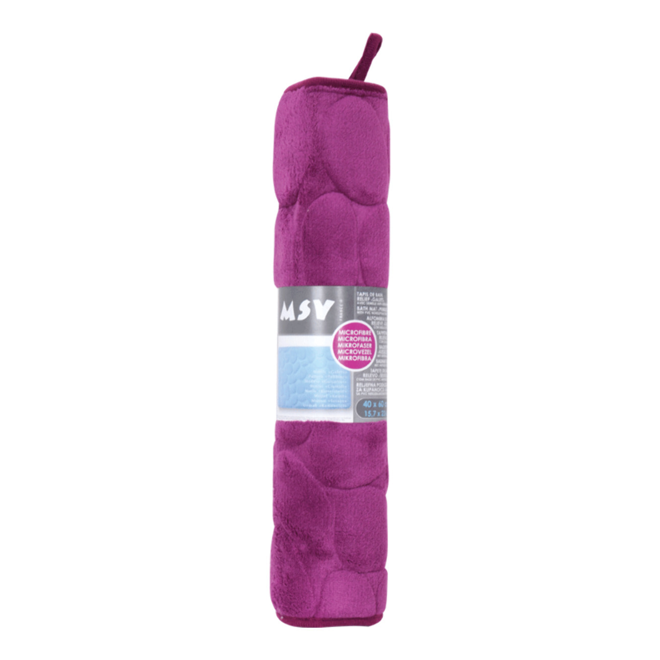 Tapis de bain Microfibre PEBBLE Violet MSV