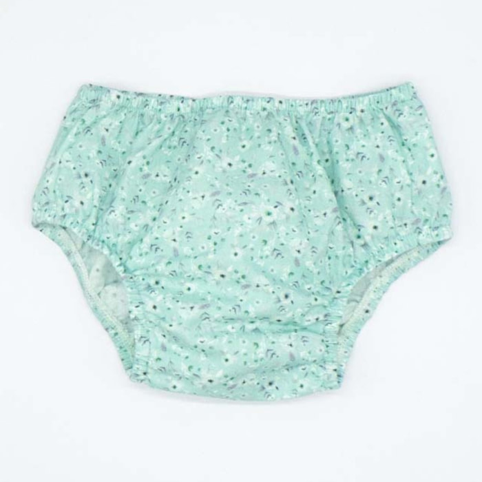 CUBREPAÑAL FLORES VERDE