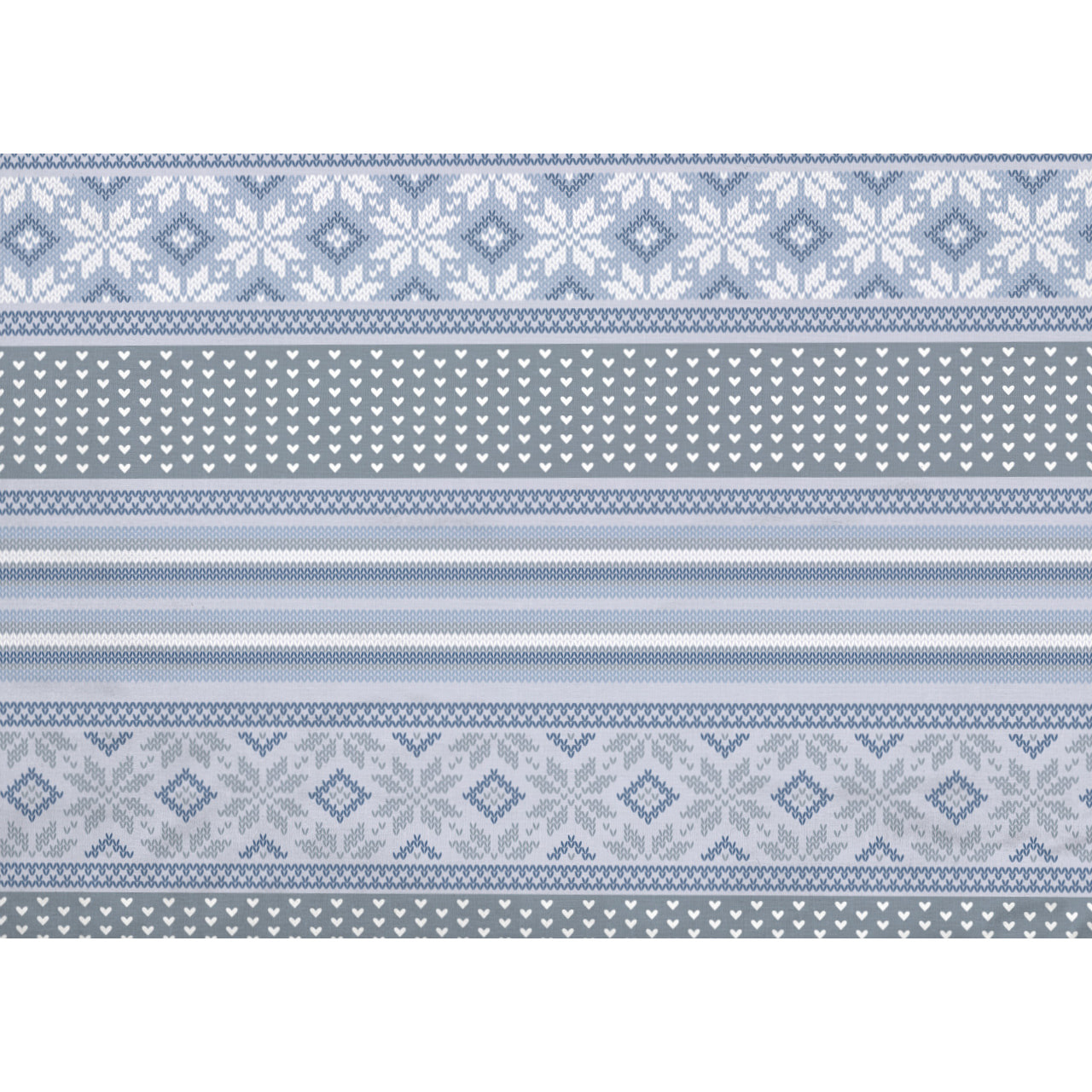 Parure Copripiumino in 100% Cotone Made In Italy Norvegia Blu