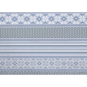 Parure Copripiumino in 100% Cotone Made In Italy Norvegia Blu