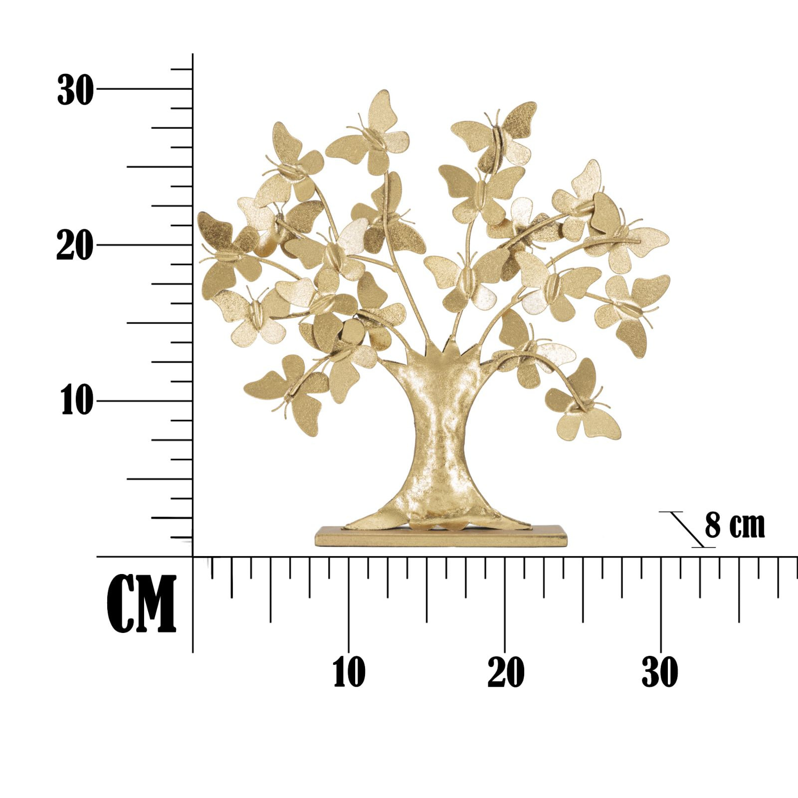 ALBERO DELLA VITA C/FARFALLE GLAM CM 31X8X30
